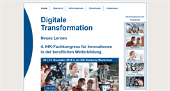 Desktop Screenshot of neues-lernen-ihk.de